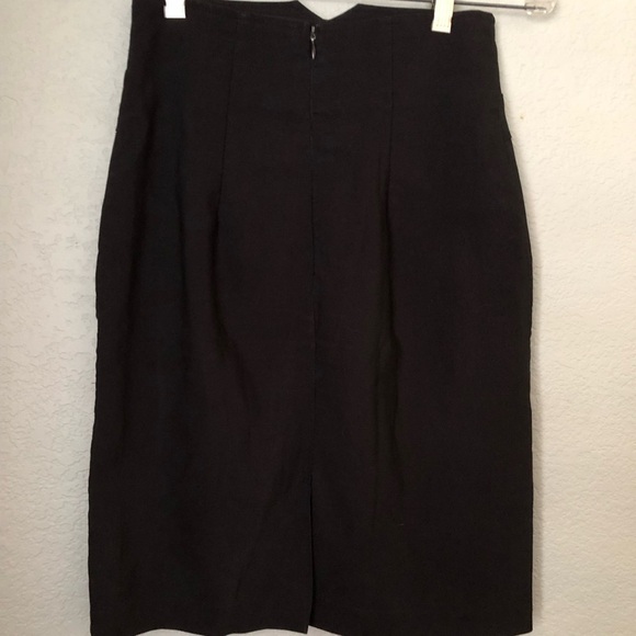 VTG 90s Spring Street Unlined Pencil Skirt XS? - Picture 3 of 7